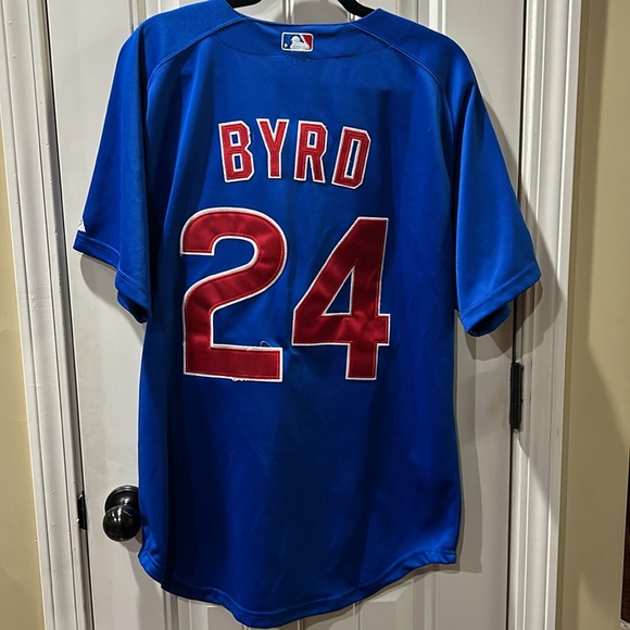 VTG Byrd #24 Chicago Cubs SEWN Majestic Authentic Jersey Size xl - Picture 4 of 4